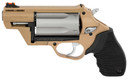 Taurus 2441029FDE Judge Public Defender Small Frame 45 Colt (Long Colt)/410 Gauge 5rd 2.50 in FDE Steel Barrel, Matte Stainless Cylinder, FDE Steel Frame, Black Ribber Grip, Transfer Bar Safety, Exposed Hammer , Revolver