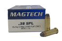 Magtech 38C Range/Training 38Special 158gr Semi Jacketed Soft Point Flat 50 Per Box/20 Case Centerfire, Handgun Ammunition