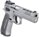 SAR USA K12STSPX K12 Sport X 9mm Luger 17+1, 4.70 in Stainless Target Crown Steel Barrel, Matte Stainless Ported/Serrated Steel Slide, Matte Stainless Steel Frame w/Beavertail, Gray Polymer Grip, Manual Thumb Safety, Right Hand, Pistol