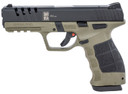 SAR USA SAR9XRDODBL SAR9X 9mm Luger 17+1/19+1, 4.40 in Black Steel Barrel, Black Lightening Cut/Serrated Steel Slide, OD Green Cerakote Polymer Frame w/Picatinny Rail, Black Polymer Grip, Manual Thumb Safety, Right Hand, Pistol