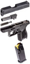 Taurus 1GX4M931 GX4 Micro-Compact Frame 9mm Luger 11+1 3.06 in Satin Black DLC Stainless Steel Barrel, Black Nitride Serrated Alloy Steel Slide, Matte Stainless Steel Frame, Black Polymer w/Interchangeable Backstrap Grip, Right Hand, Pistol