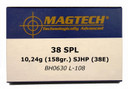Magtech 38E Range/Training 38Special 158gr Semi Jacketed Hollow Point 50 Per Box/20 Case Centerfire, Handgun Ammunition