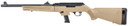 Ruger 19128 PC Carbine 9mm Luger 16.10 in 17+1 Matte Black Flat Dark Earth Synthetic Stock Right Hand Ghost Ring Sight