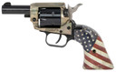 Heritage Mfg BK22CH2USFLAG Barkeep 22 LR 6 Shot, 2.68 in Black Oxide Steel Barrel, Simulated Case Hardened Zinc Alloy Frame, Black Oxide Cylinder, US Flag Polymer Grip, Hammer/Thumb Safety, Exposed Hammer , Revolver