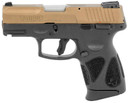 Taurus 1G2C93A12 G2C Compact Frame 9mm Luger 12+1 3.26 in Matte Stainless Steel Barrel, Burnt Bronze Serrated Alloy Steel Slide, Black Polymer Frame w/Picatinny Rail & Polymer Grip, Right Hand, Pistol