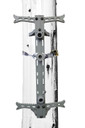 Hawk HWKACS4PK Helium Climbing Sticks Gray Aluminum 10 in W x 20 in L 4 Pk