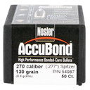 Nosler 54987 AccuBond 270Win 130gr Spitzer Point 50/Box, Reloating Bullets