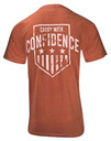 Glock AA75116 Carry With Confidence Rust Orange Cotton Short Sleeve 3XL