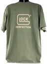 Glock AA75153 Perfection T-Shirt Green 2XL Short Sleeve Graphic T Shirt