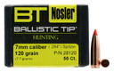 Nosler 28120 Ballistic Tip 7mm 120gr Spitzer 50/Box, Reloating Bullets