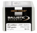 Nosler 51150 Ballistic Silvertip 30Cal 150gr Spitzer 50/Box, Reloating Bullets