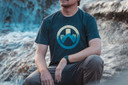 Magpul MAG1136411S Mens Cascade Icon CVC Navy Heather Cotton/Polyester Short Sleeve Small Graphic T Shirt