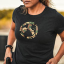 Magpul MAG12240113X Woodland Camo Icon Womens Charcoal Heather Cotton/Polyester/Rayon Short Sleeve 3XL Graphic T Shirt