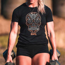 Magpul MAG1218001M Sugar Skull Women's Black Short Sleeve Medium