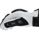 Mechanix Wear LDMPHDX000 M-Pact HD Driver F8-360 White DuraHide Leather Small Elastic Gloves