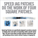 Real Avid AVBMPATCH4L Bore-Max Speed Jag Patches Refill 9mm/45 Cal, Handgun 4 inL Synthetic 250 Per Box