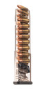 ETS Group GLK43X19, Pistol Mags 19rd Extended 9mm Luger Compatible w/ Glock 43X/48 Clear Polymer, Magazine