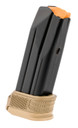 FN 20100380 509 Compact 15rd Base Pad w/Mag Sleeve 9mm Luger Black/FDE Steel, Magazine