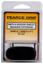 Pearce Grip PGMPS+, Magazine Extension made of Polymer with Texture Black Finish & 1 in Gripping Surface for S&W M&P Shield, M&P Shield M2.0 (Adds 2rds 9mm Luger, 1rd 40 S&W)