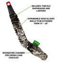 Primos PS932 Slide Bugle Tube Call Bull/Calf/Cow Sounds Attracts Elk Camo
