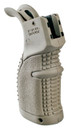 FAB Defense FXAGR43T AGR-43 Ergonomic Rubberized, Pistol Grip for AR-15/ M16/ M4 FDE Polymer