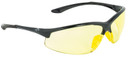 Walkers GWPIKNOF1AMB Ballistic Eyewear IKON Tanker Adult Amber Lens Matte Black Frame