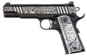 Auto-Ordnance 1911TCAC12N 1911 Trump inRally Cry in 45 ACP 5 in 7+1 Engraved Stainless Steel Slide/Frame with Black Cerakote & Gold Flakes Engraved Aluminum Grips Night Sights