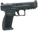 Canik HG6595N Mete SFT Full Size Frame 9mm Luger 20+1/18+1, 4.46 in Black Match Grade Barrel, Black Nitride Optic Ready/Serrated Steel Slide, Polymer Frame w/Picatinny Rail, Pistol