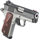 Springfield Armory PX9123L 1911 Ronin EMP 9mm Luger 9+1 3 in Stainless Match Grade Bull Steel Barrel, Blued Serrated Carbon Steel Slide, Satin Cerakote Aluminum Frame w/Beavertail, Textured Wood Grip, Pistol