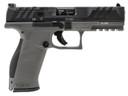 Walther Arms 2858371 PDP 9mm Luger 18+1 4.50 in Black Polygonal, Rifled Barrel, Black Optic Ready/Serrated Slide, Gray Polymer Frame w/Picatinny Rail, Black Performance Duty Texture Grips, Pistol