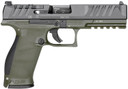 Walther Arms 2858398 PDP Full Size 9mm Luger 18+1 5 in Black Polygonal, Rifled Barrel, Black Optic Ready/Serrated Slide, Green Polymer Frame w/Picatinny Rail, Black Performance Duty Texture Grips, Pistol