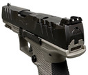 Walther Arms 2858436 PDP Compact Frame 9mm Luger 15+1 4 in Black Steel Barrel, Black Optic Ready/Serrated Steel Slide, Gray Polymer Frame w/Picatinny Rail, Textured Polymer Grip, Pistol