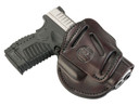 1791 Gunleather 3WH4SBRA 3-Way IWB/OWB Size 04 Signature Brown Leather Belt Loop Fits Springfield XD Fits Walther PPS Fits Springfield XDS Fits Taurus G2C Hand, Holster