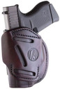 1791 Gunleather 4WH2SBRR 4 Way Signature Brown Leather IWB/OWB Fits Glock 42/43; Keltech 380/P11; Ruger LCP; S&W Bodyguard; Sig P365 Right Hand