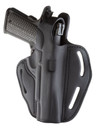 1791 Gunleather BHX1CLSBLR BHX OWB Size 01 Stealth Black Leather Belt Slide Fits 4 in-5 in 1911 Right Hand, Holster
