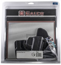 Galco KT826B KingTuk Deluxe IWB Black Kydex/Leather UniClip Fits S&W M&P Shield Right Hand, Holster
