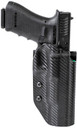 Uncle Mikes 54RNC95BGR Range/Competition OWB Black/Green Carbon Fiber/Boltaron Belt Slide Fits Ruger MKIV 22/45 Right Hand, Holster
