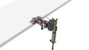Real Avid AVARAMV Armorers Master Vice Gray/Red with TORQ-LOK and Reversible Gun-Fit Sleeves