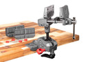 Real Avid AVARAMV Armorers Master Vice Gray/Red with TORQ-LOK and Reversible Gun-Fit Sleeves