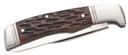 Browning 3220012 Joint Venture 2.88 in Folding Drop Point/Spey Point Plain 8Cr13MoV SS Blade Brown Jigged Bone Handle, Knife