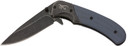 Browning 3220365 The Range EDC Compact 2.75 in Folding Drop Point, Plain Black Oxide Stonewashed 7Cr17MoV SS Blade, Black/Blue Aluminum/G10 Handle, Knife