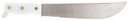 Case 12019 Astronaut M-1 Commemorative 11.75 in Fixed Machete Plain/Saw As-Ground High Carbon Steel Blade/Smooth White Synthetic Handle, Knife