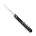 CobraTec Knives BCTLWDNS Lightweight 3.25 in OTF Drop Point Plain D2 Steel Blade/Black Aluminum Handle Includes Pocket Clip, Knife