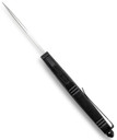 CobraTec Knives LBCTK1LTNS CTK-1 Large 3.25 in OTF Tanto Plain D2 Steel Blade/Black Aluminum Handle Features Glass Breaker Includes Pocket Clip, Knife