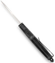 CobraTec Knives SSWCTK1SDAG2SS CTK-1 2.75 in OTF Part Serrated D2 Steel Blade/Stonewashed Aluminum Handle Features Glass Breaker Includes Pocket Clip, Knife