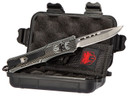 CobraTec Knives SSWCTK1SDNS CTK-1 Small 2.75 in OTF Drop Point Plain D2 Steel Blade/Black Stonewashed Aluminum Handle Features Glass Breaker Includes Pocket Clip, Knife