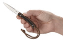 CRKT 2382 Biwa 3.02 in Fixed Plain Satin 8Cr13MoV SS Blade/Black/Brown G10 Handle Includes Lanyard/Sheath, Knife