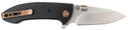 CRKT 4620 Avant 3.18 in Folding Spear Point Plain Satin 8Cr14MoV SS Blade/ Black Carbon Fiber/G10 Handle Includes Pocket Clip, Knife