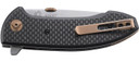 CRKT 4620 Avant 3.18 in Folding Spear Point Plain Satin 8Cr14MoV SS Blade/ Black Carbon Fiber/G10 Handle Includes Pocket Clip, Knife