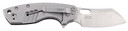 CRKT 5315G Pilar Large 2.67 in Folding Plain Satin 8Cr14MoV SS Blade/Black G10/SS Handle Includes Pocket Clip, Knife